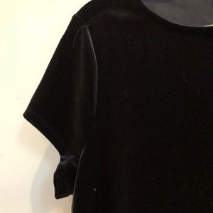 Adrianna Patel Velvet Top with Lace Bottom